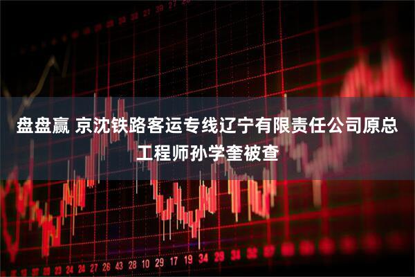 盘盘赢 京沈铁路客运专线辽宁有限责任公司原总工程师孙学奎被查